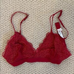 Madewell | red lace bralette | S | never worn